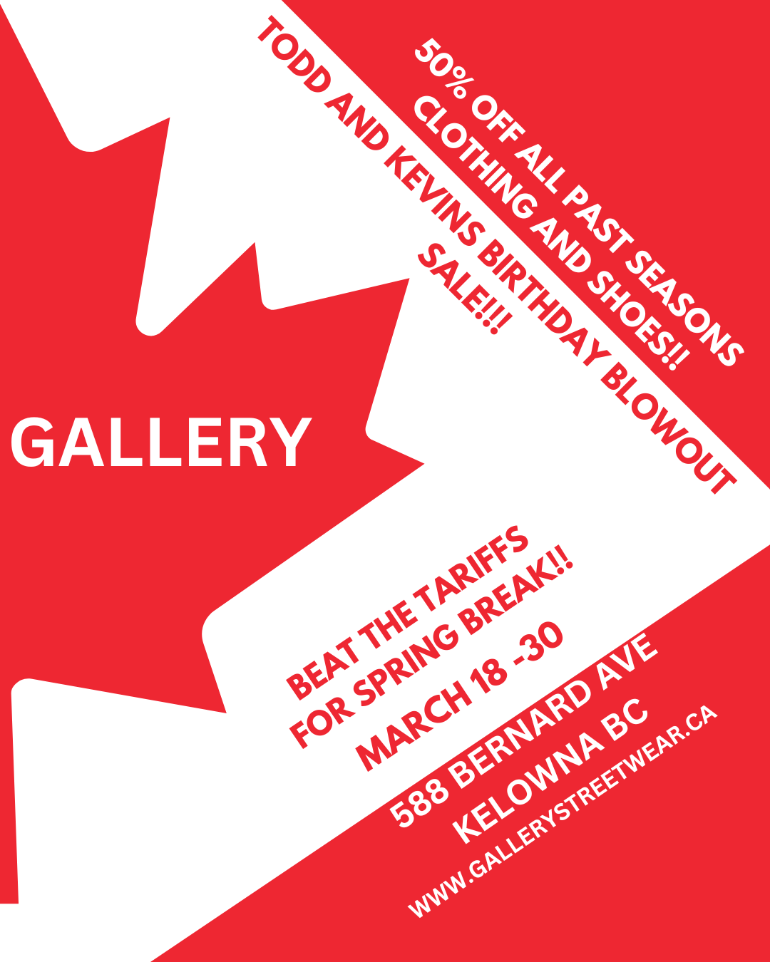 GALLERY STREETWEAR SUPER SPRING BREAK SALE! - Gallery Streetwear