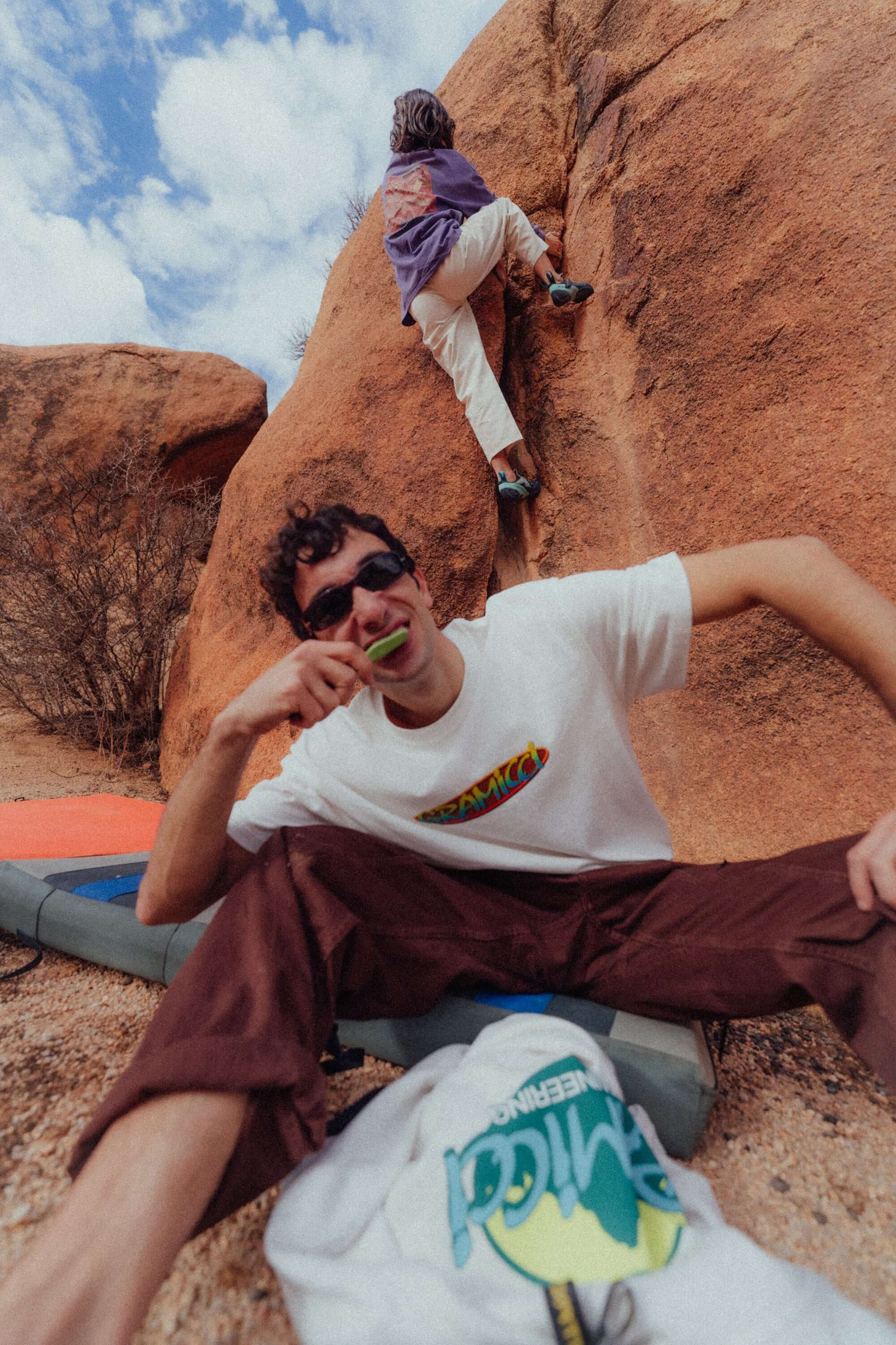 Gramicci heritage rock climbing apparel and streetwear evolution featured on Gallery Streetwear blog, highlighting functional outdoor design and urban style influence