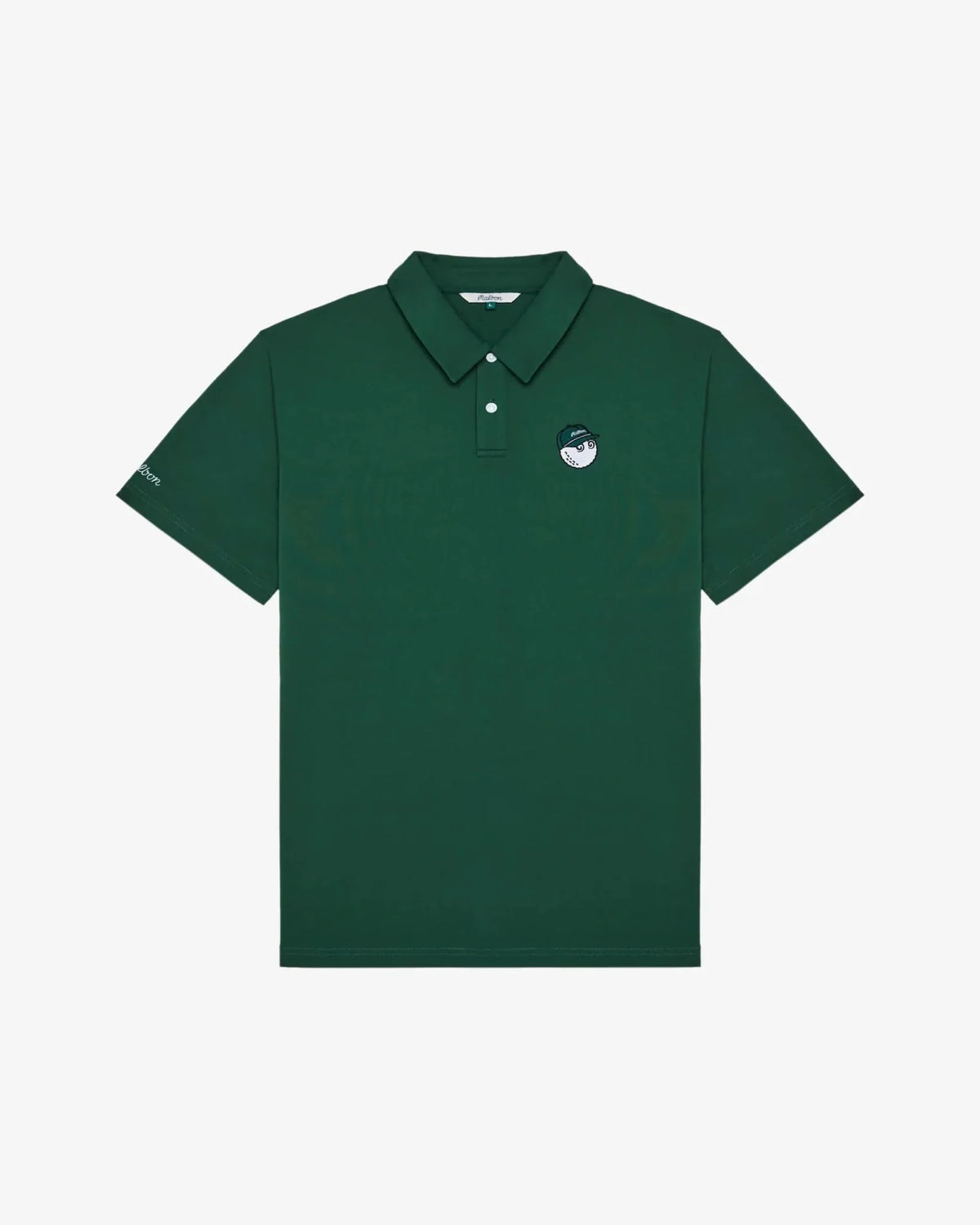 Malbon Golf Fairway Baldwin Polo in forest green — golf streetwear from Malbon, Eastside and Students Golf at Gallery Streetwear, Kelowna BC