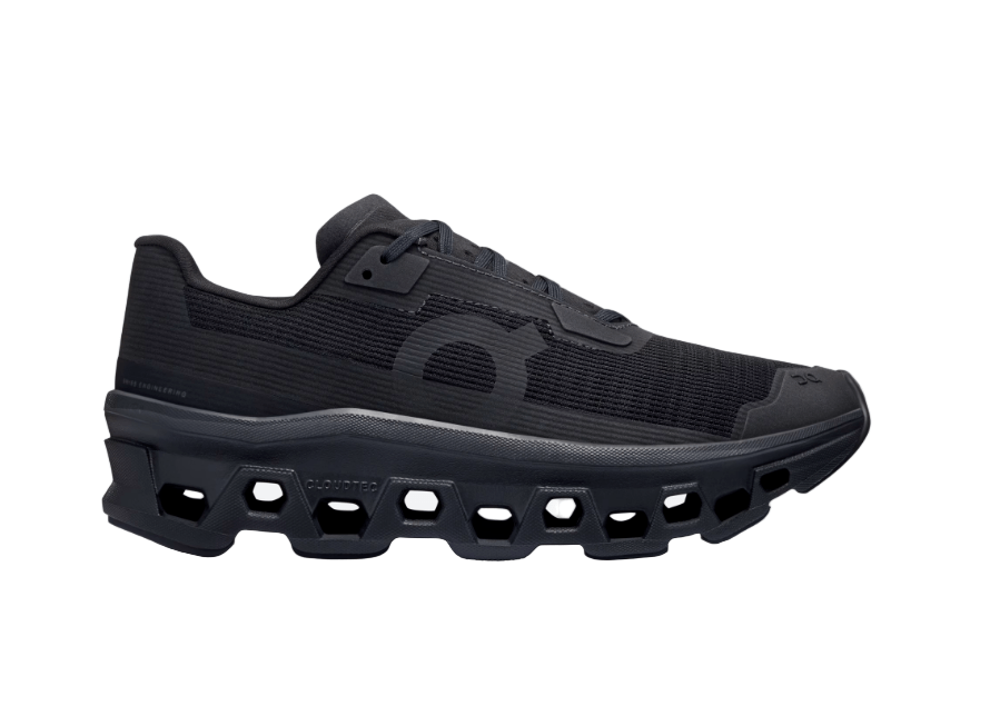 On Women's Cloudmonster Void in black, the max-cushion CloudTec silhouette — which On Cloud shoe to buy in Canada, at Gallery Streetwear, Kelowna BC