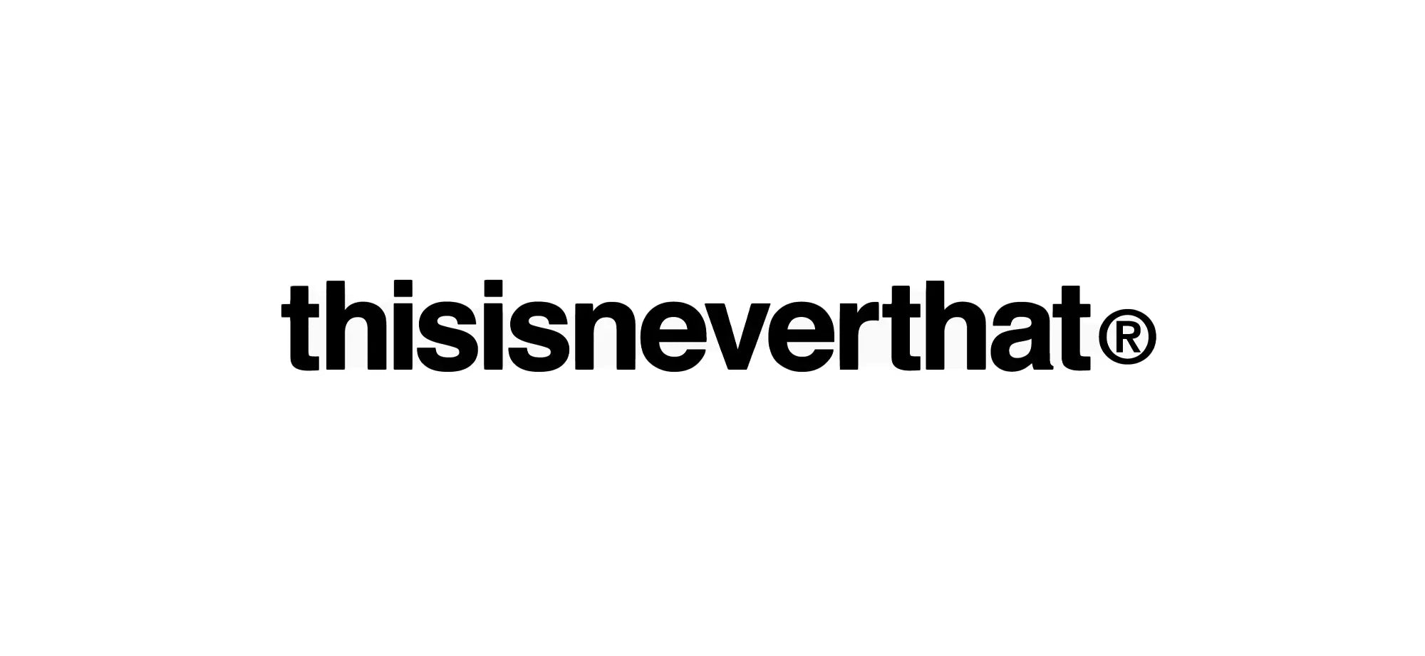 THISISNEVERTHAT clothing logo - Gallery Streetwear