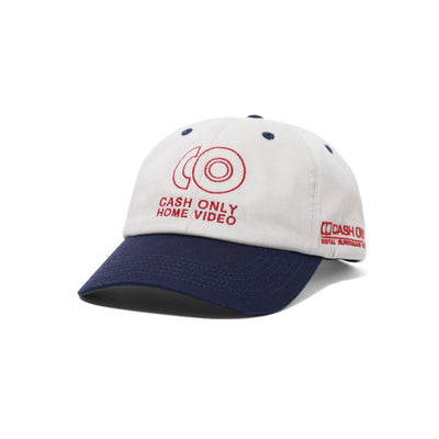 Cash Only Home Video 6 Panel Cap – Light Grey