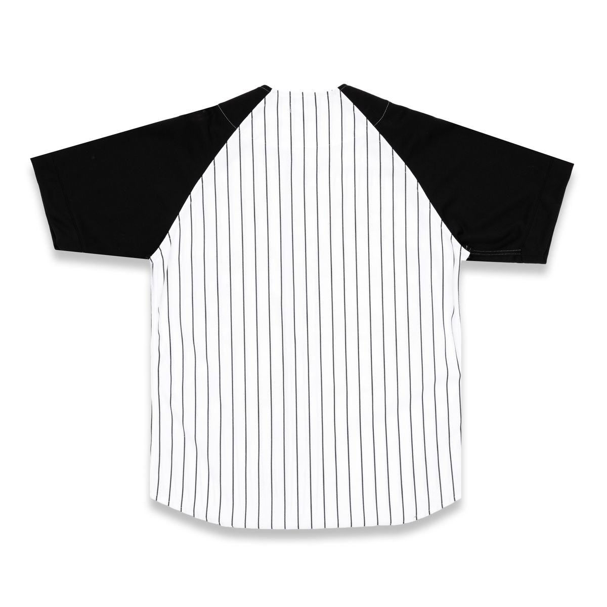 Anti Social Social Club Pinstriped Baseball Jersey Black White - back