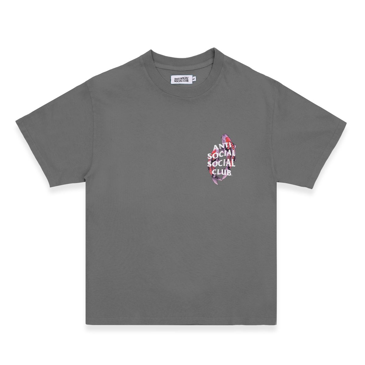 Anti Social Social Club Koi Tee Gray - front