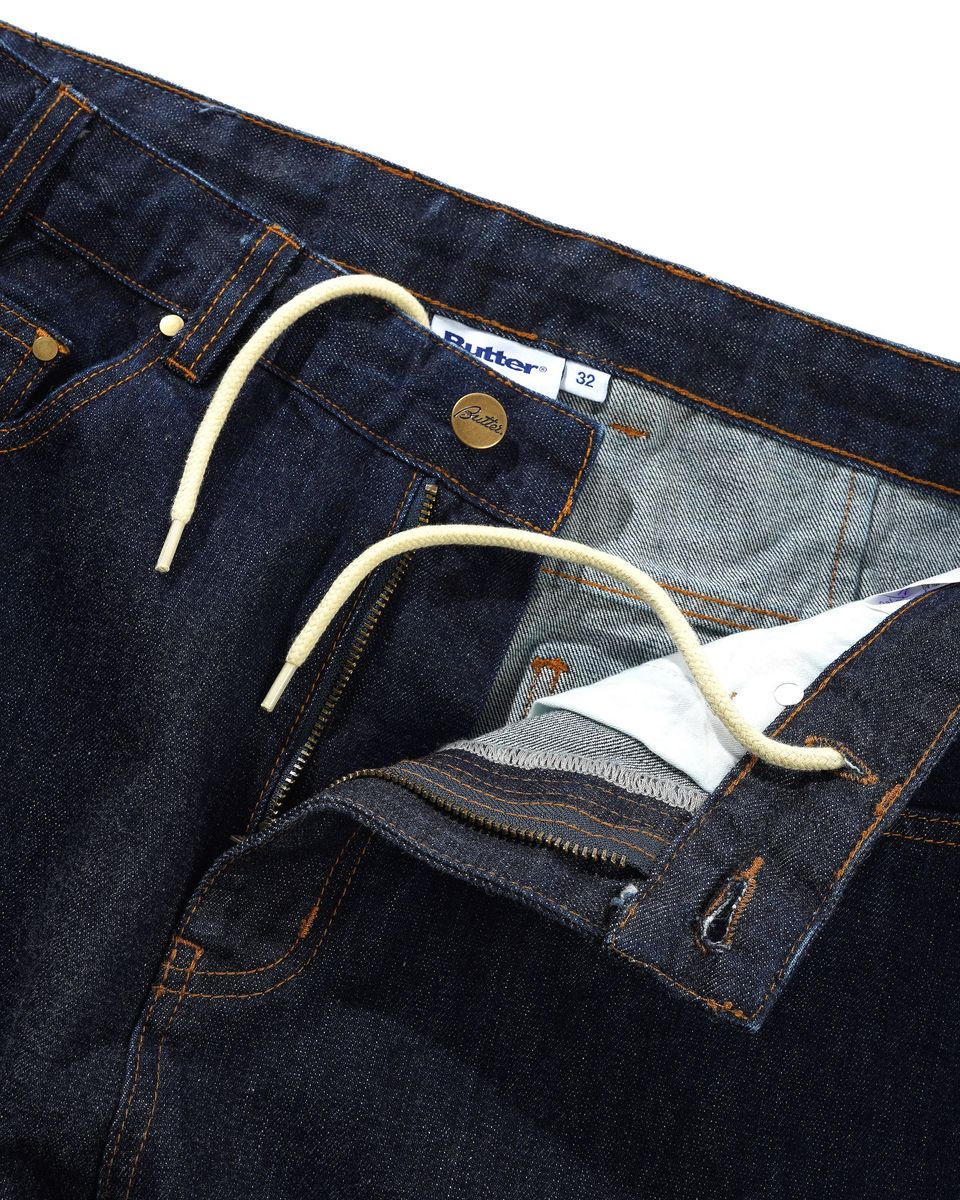 Butter Goods Bull Selvedge Denim Jeans Raw Indigo