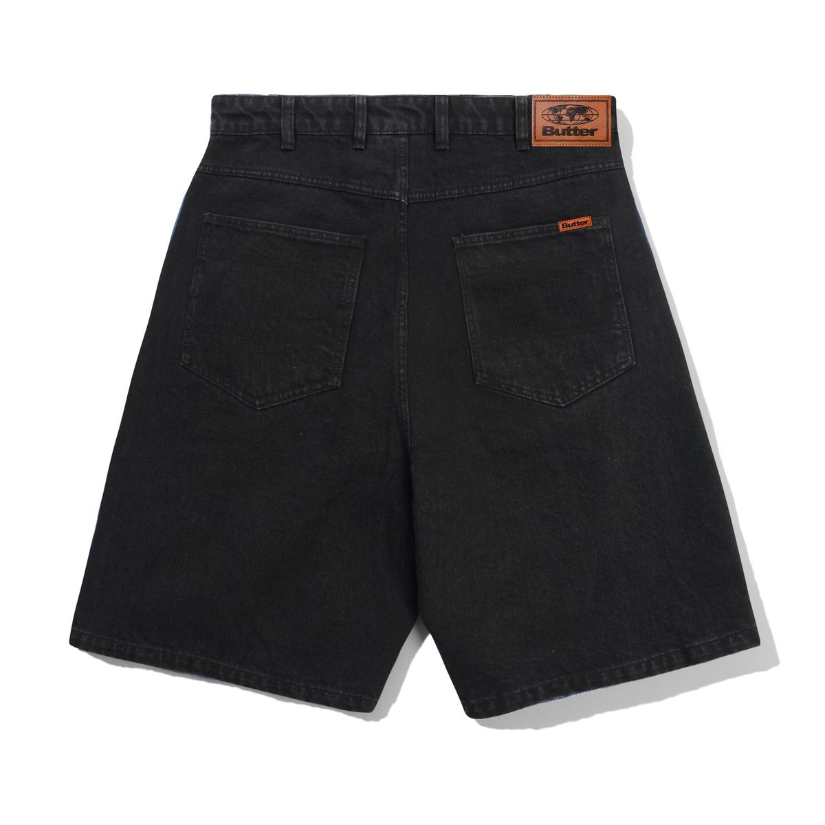 Butter Goods Baggy Denim Shorts Black