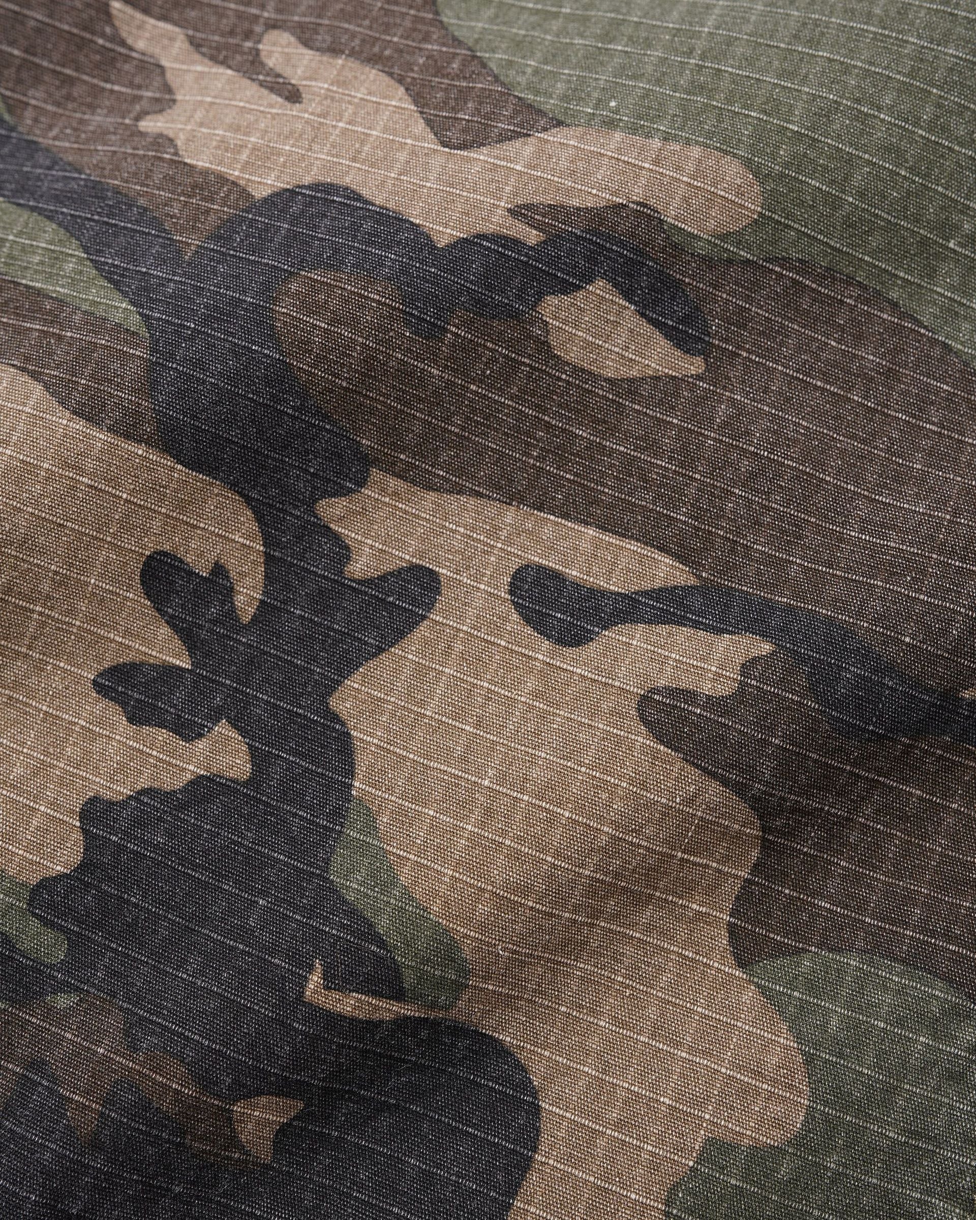 Cash Only Ripstop Carpenter Pants Woodland Camo - ripstop fabric detail