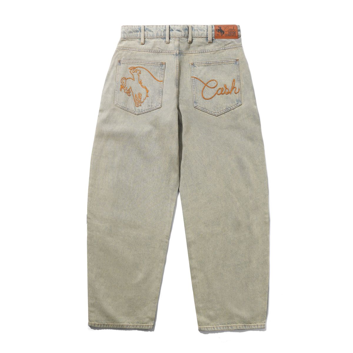 Cash Only Rodeo Denim Jeans Sun Fade Blue - back
