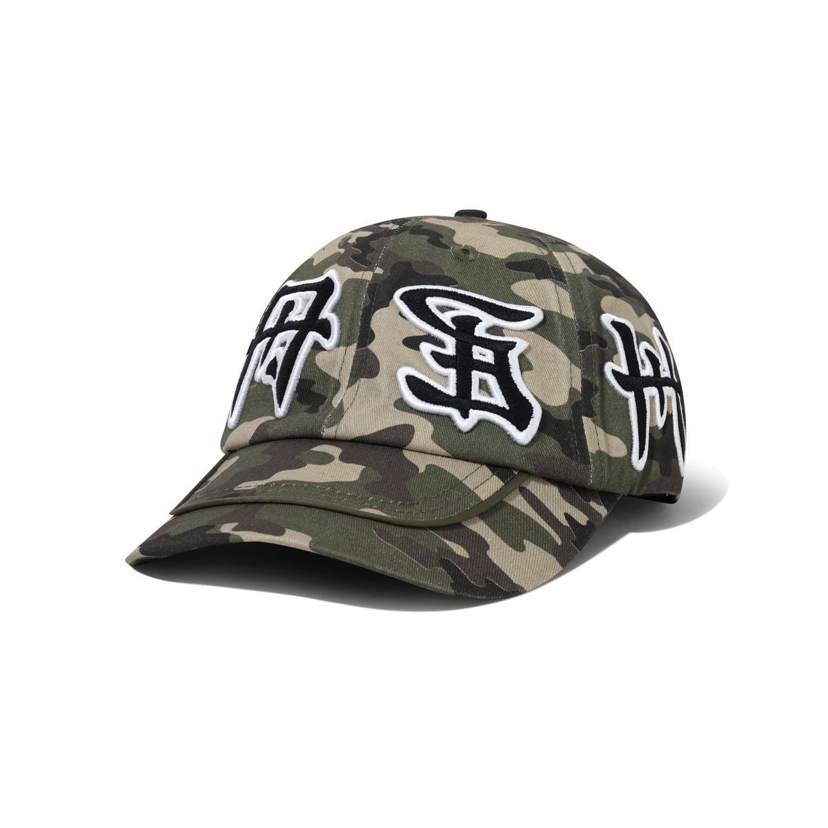 Cash Only Cash 6 Panel Cap Camo - front
