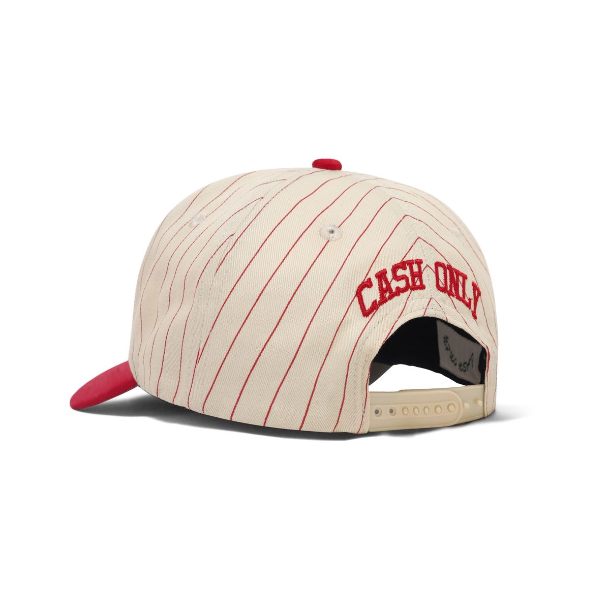 Cash Only Slugger 5 Panel Cap Natural Red - back