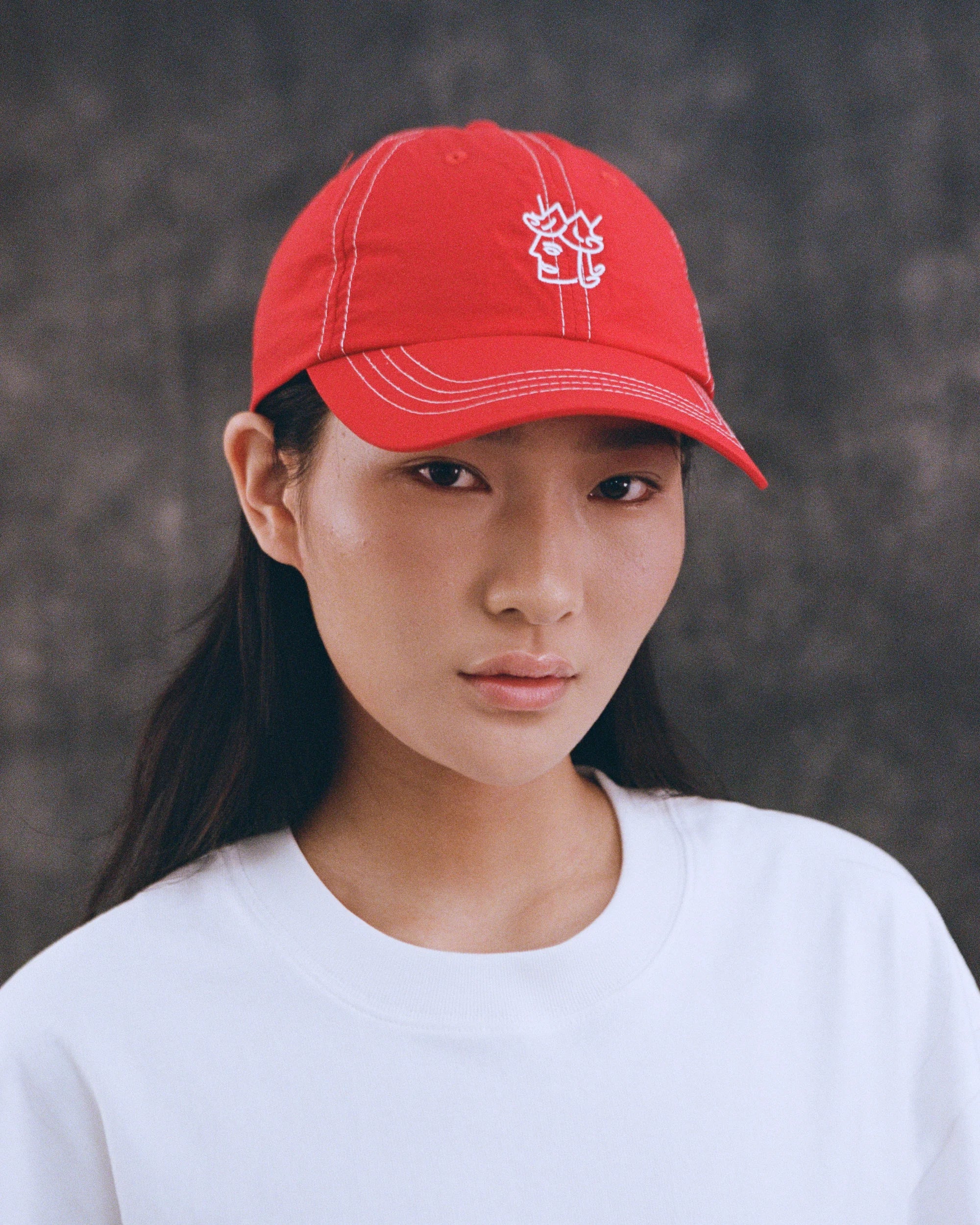 Victoria HK Nylon QH Logo Cap – Red