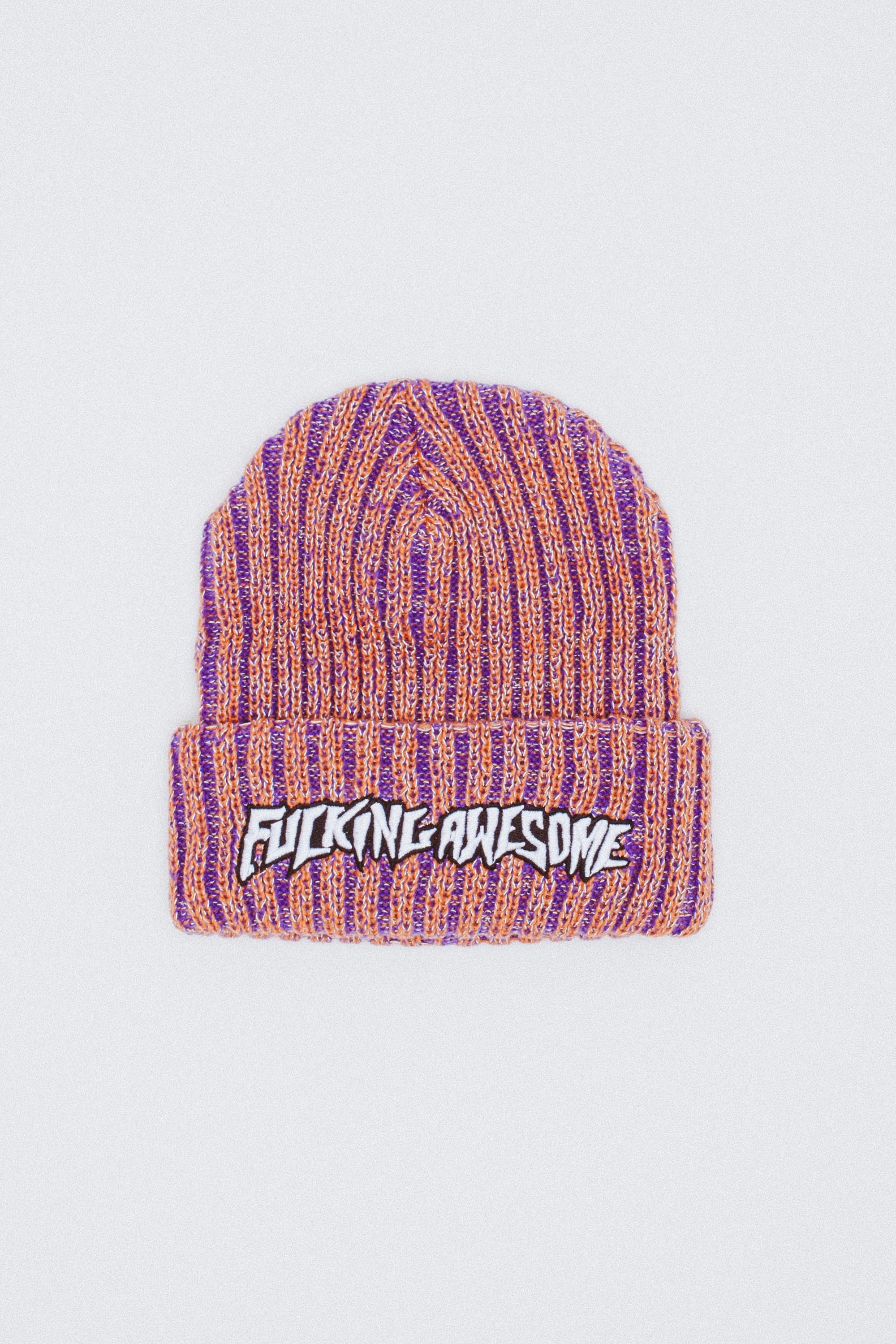 FA Reflective Stripe Beanie Orange front