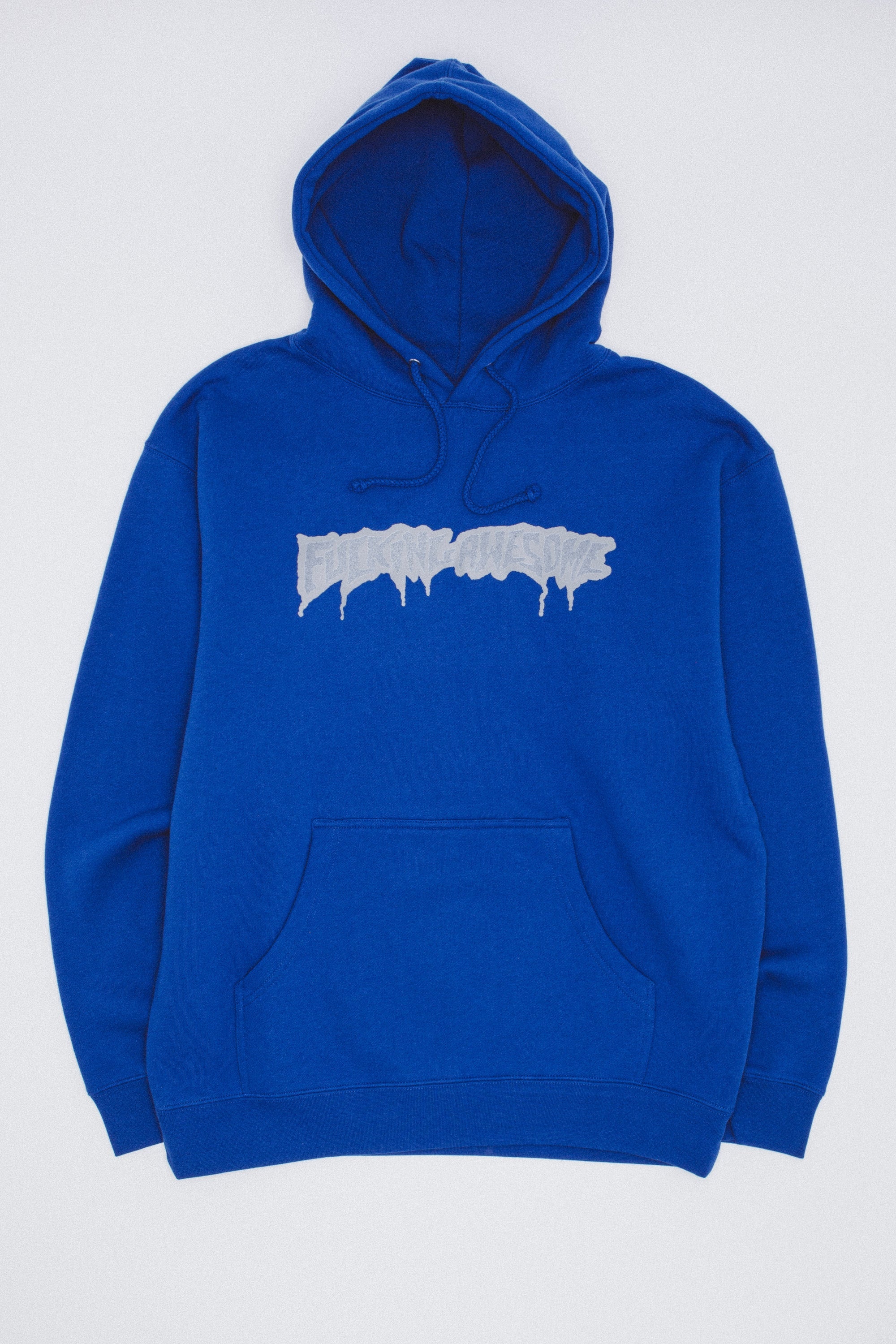 FA Reflective Drip Logo Hoodie Royal front