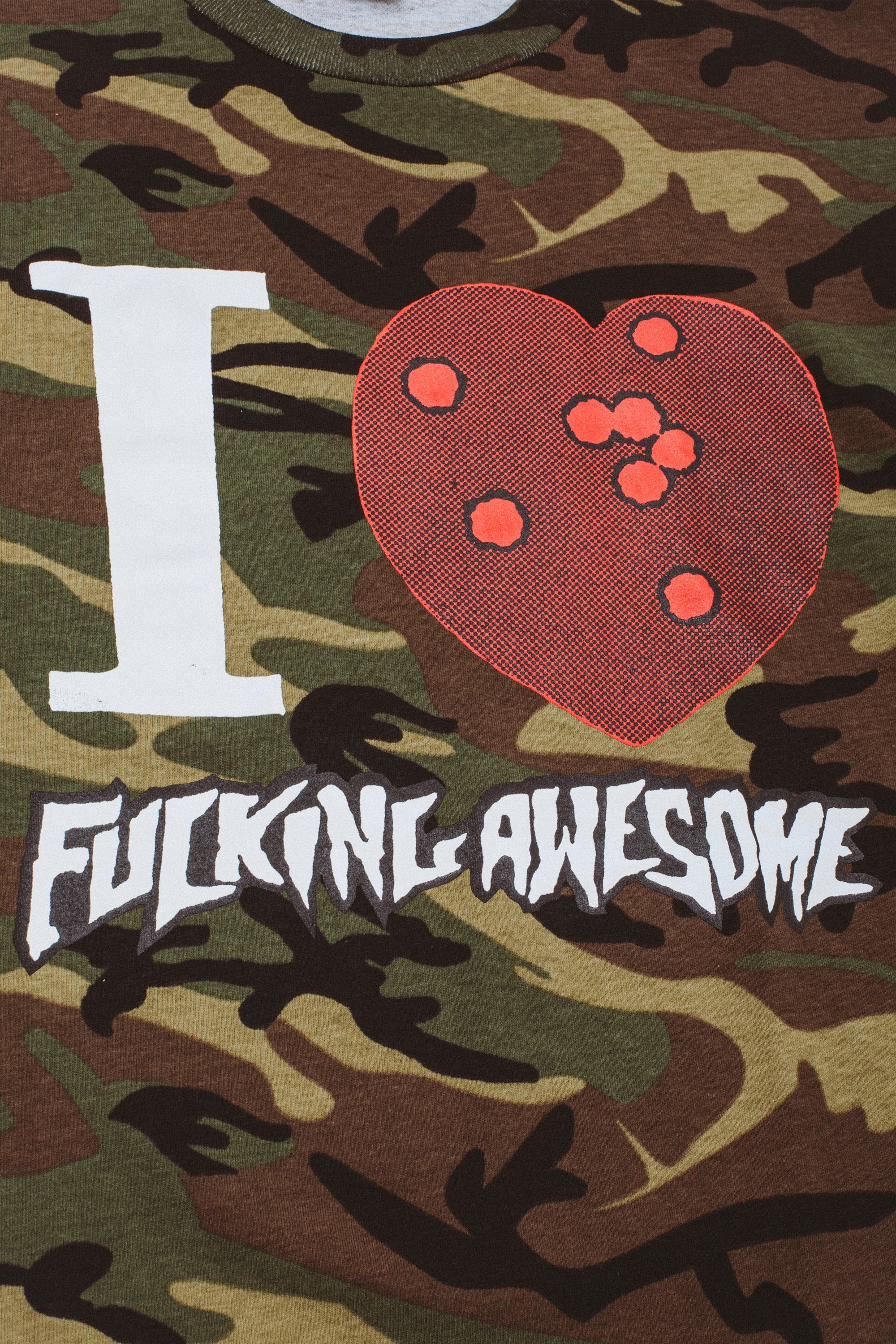 FA I Heart FA Tee Camo graphic detail