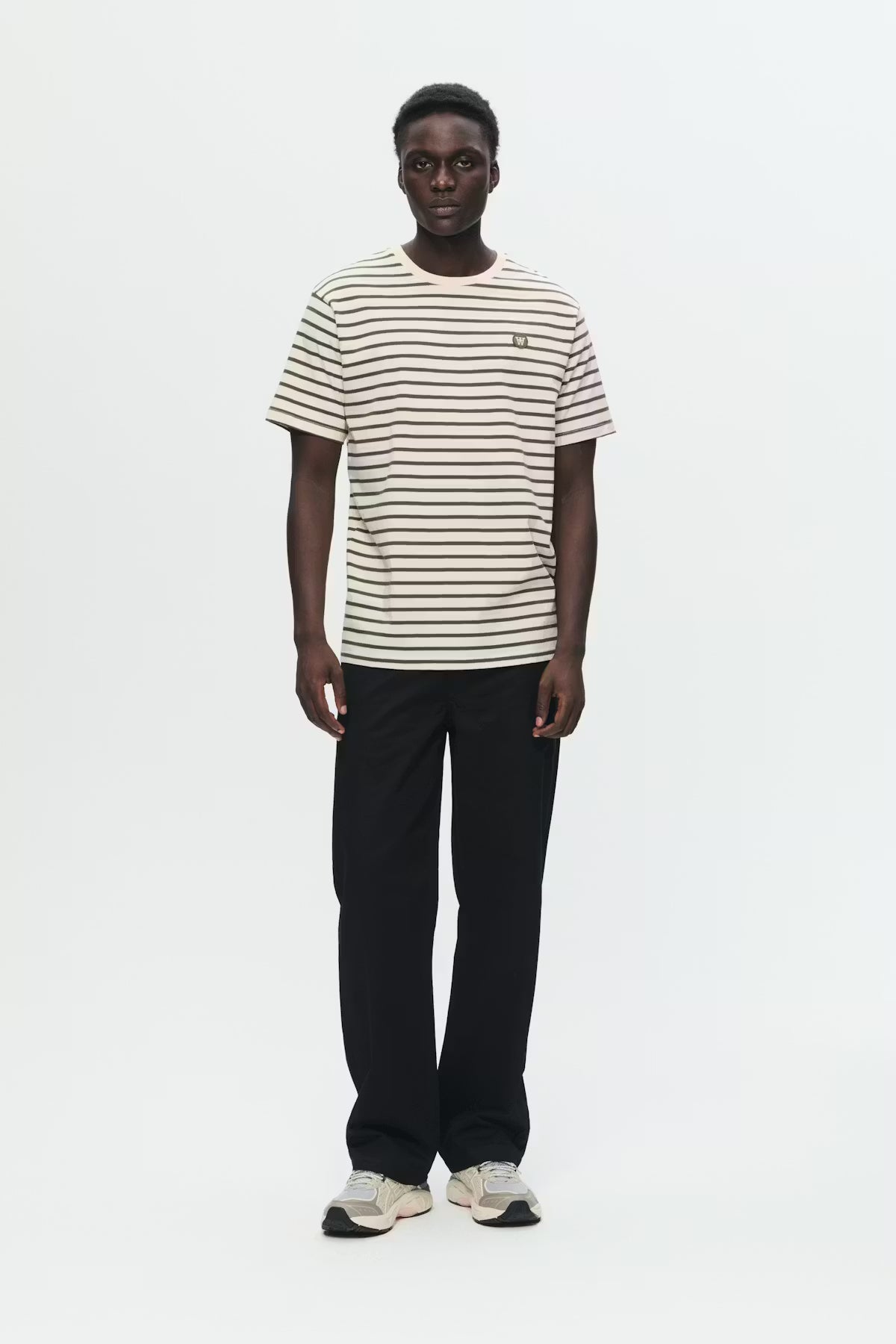 WoodWood WWAce Stripe T-Shirt — Side View | Gallery Streetwear Kelowna
