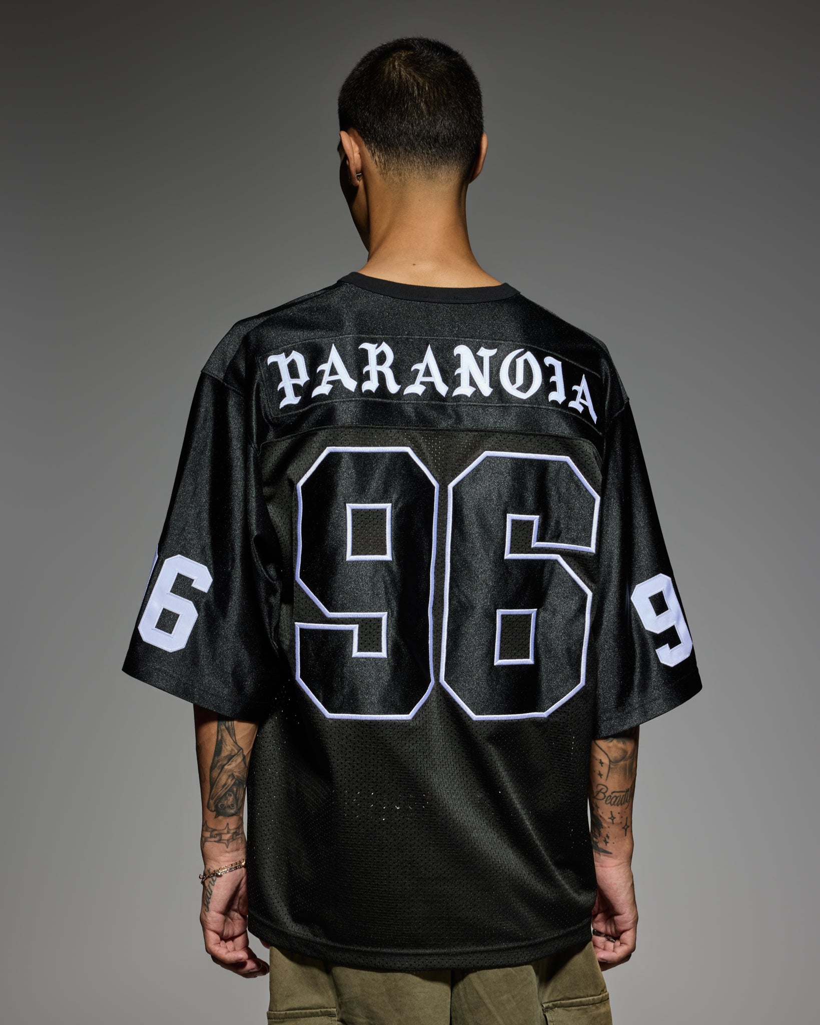 Born X Raised Paranoia Football Jersey - Black - lifestyle 3