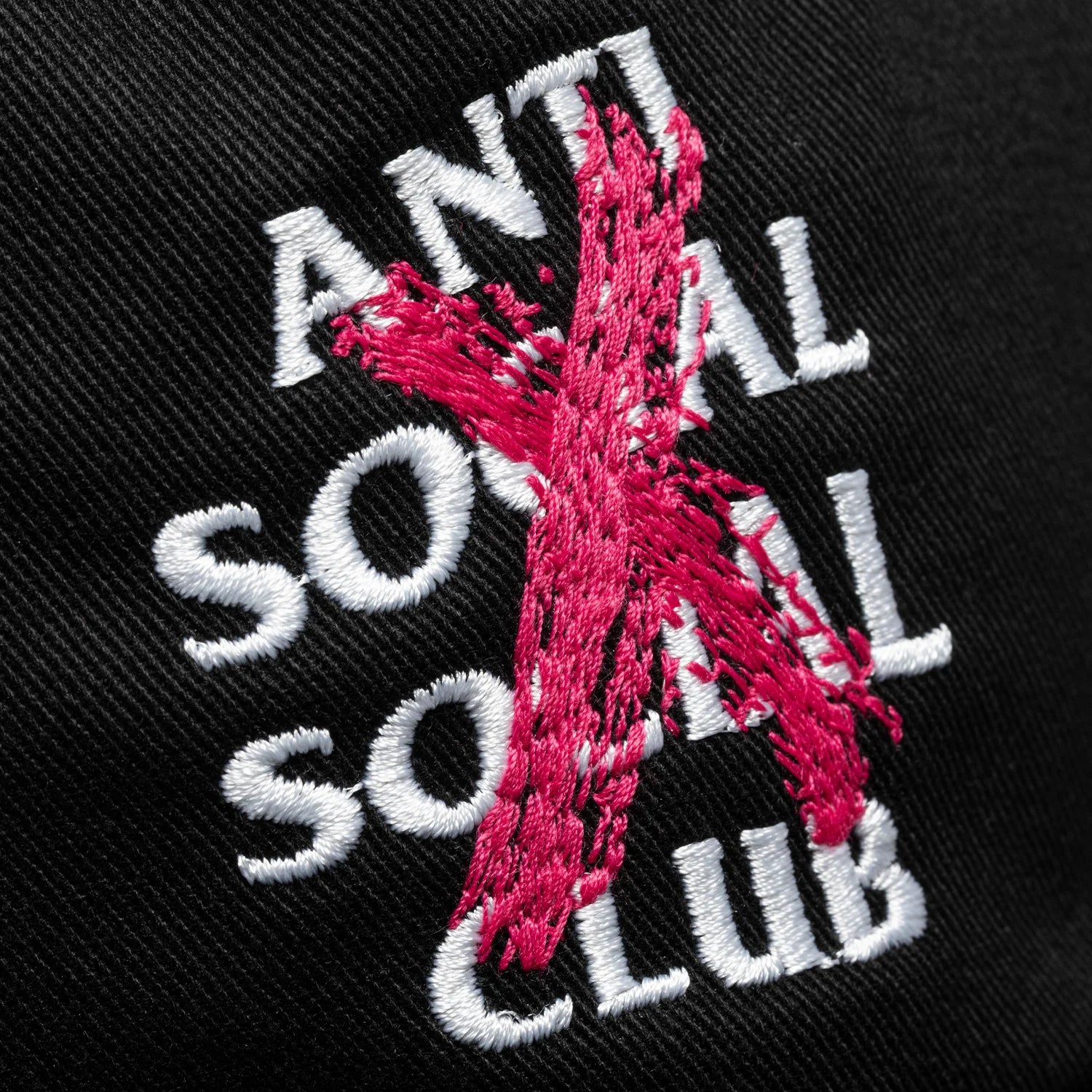 Anti Social Social Club Canceled Paint Hat Black
