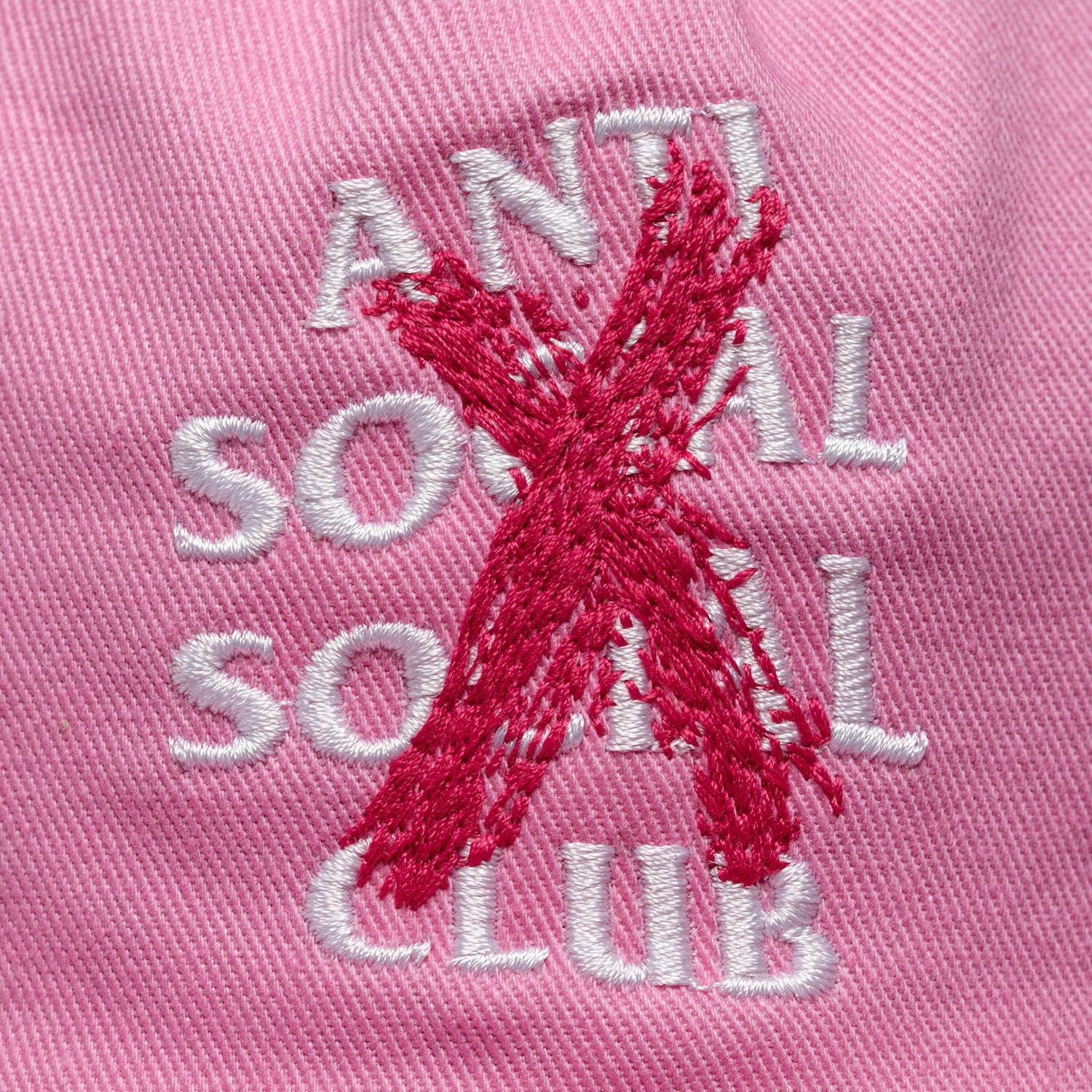 Anti Social Social Club Canceled Paint Hat Pink