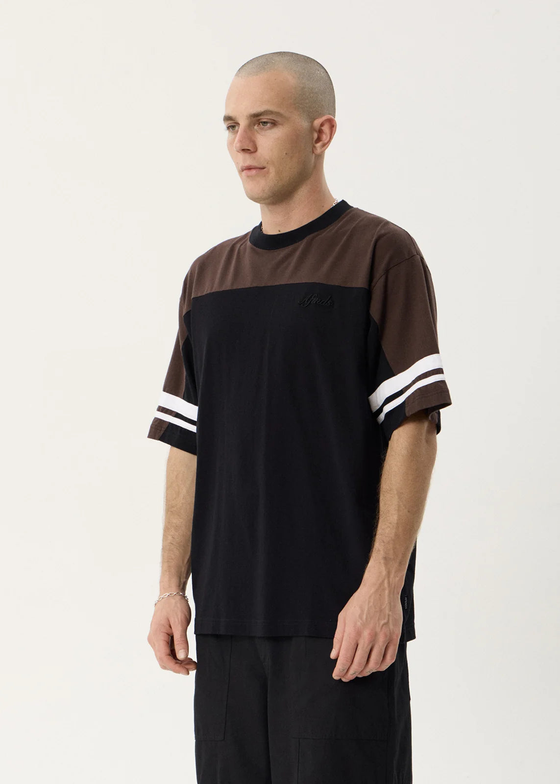 Afends Origin Recycled Boxy Vintage Tee – Stone Black