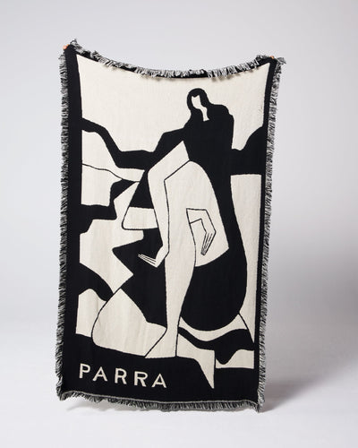 Parra Waiting For You Throw Blanket – Black
