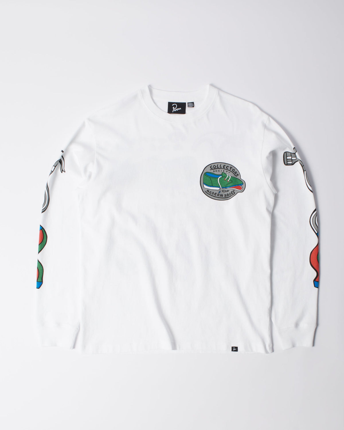Parra Bike Hammer Long Sleeve T-Shirt White