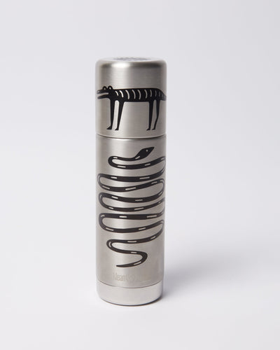 Parra Snakes And Darwin Klean Kanteen Bottle – Brushed