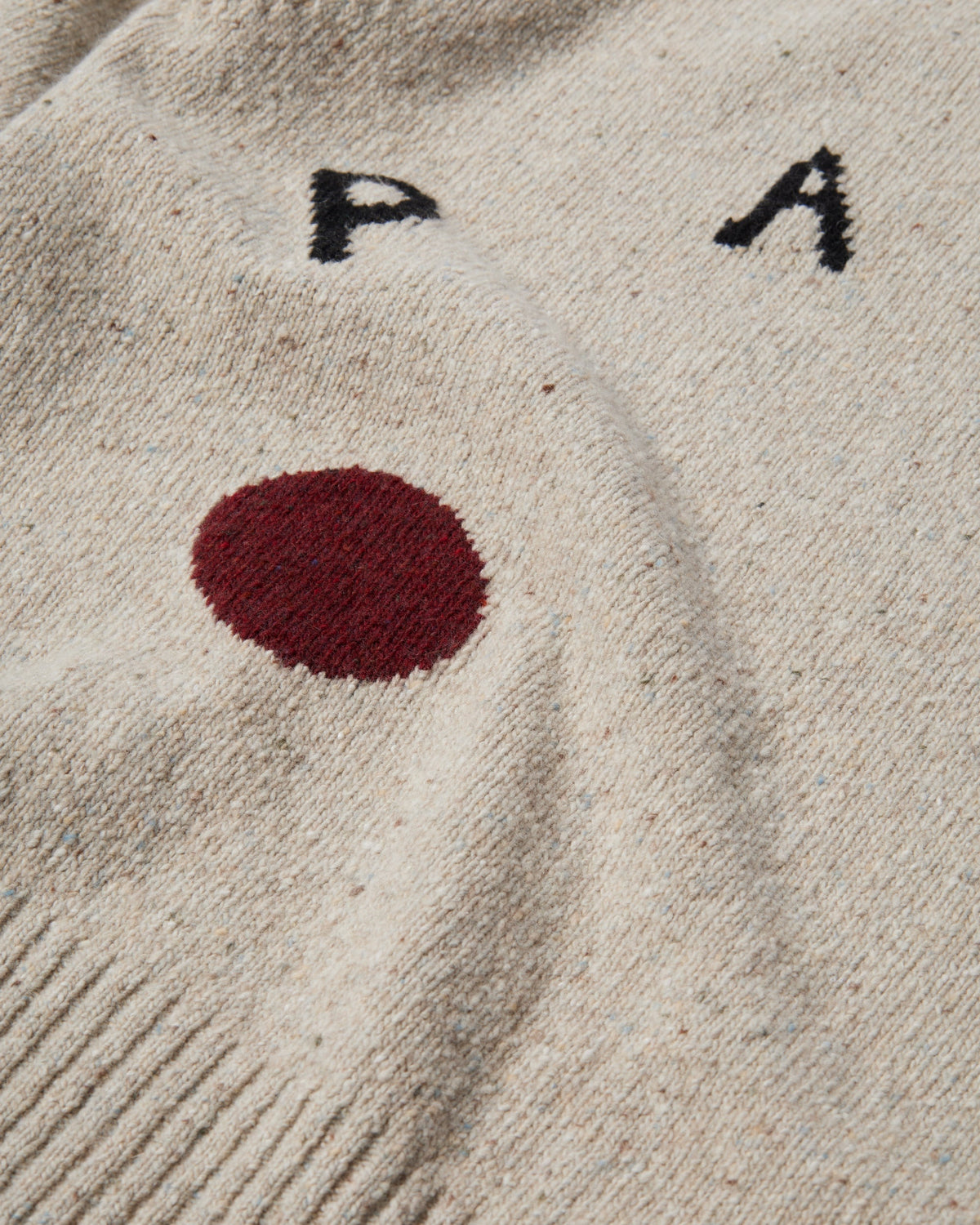 Parra Red Dot Knitted Pullover Grey
