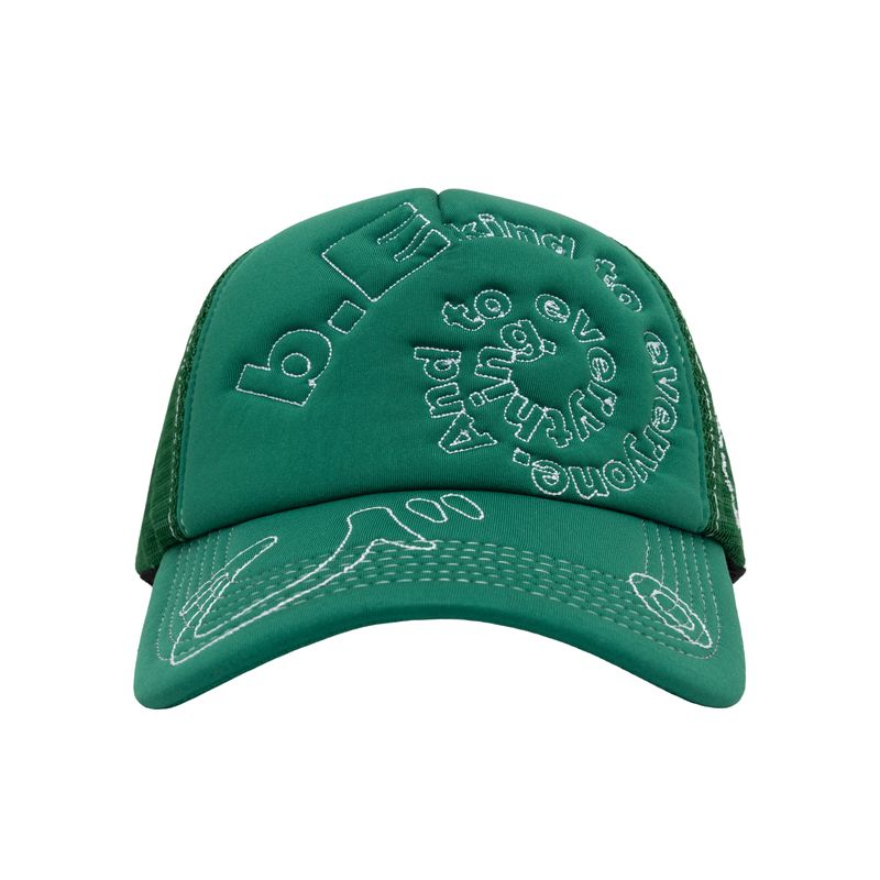 b.Eautiful Bi Foam Trucker Hat Green