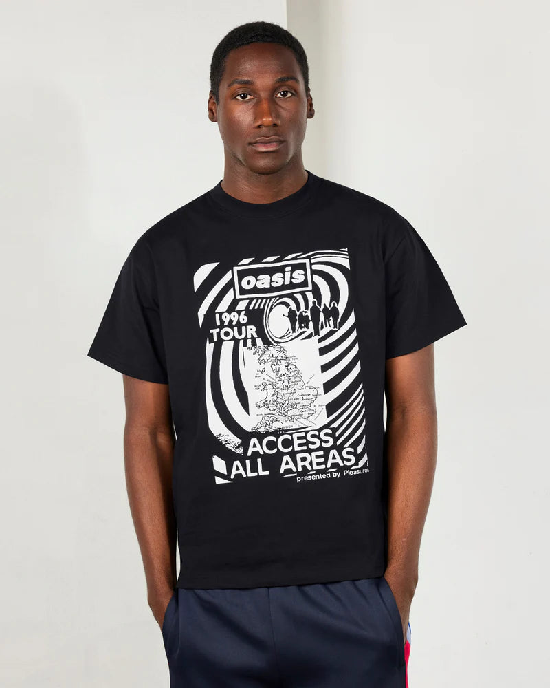 Pleasures All Access T-Shirt Black Tee