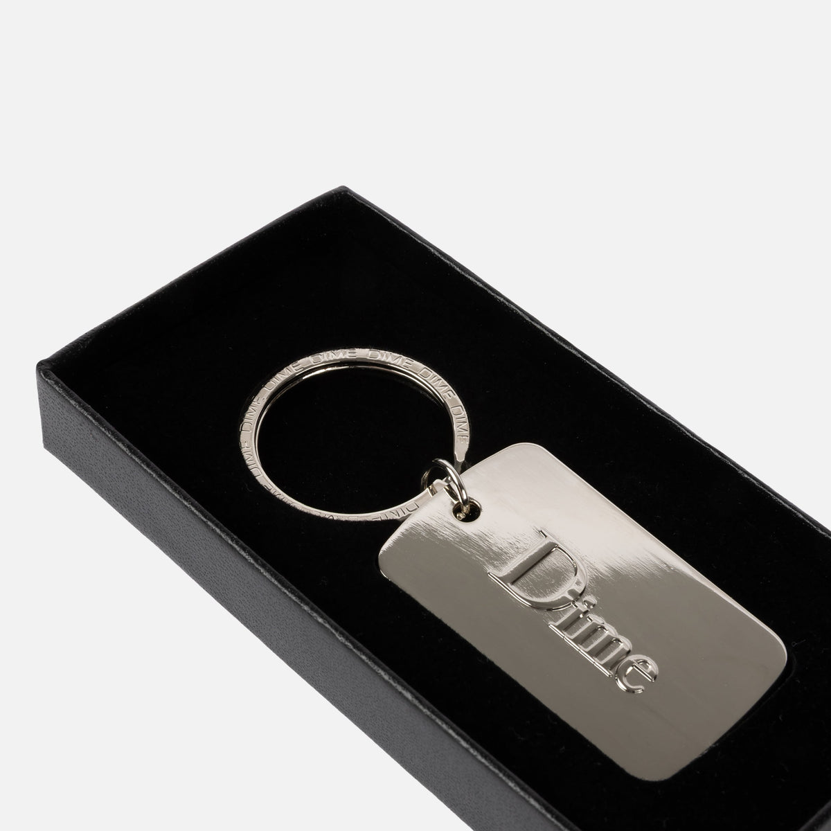 Dime MTL Classic Keychain Silver — detail