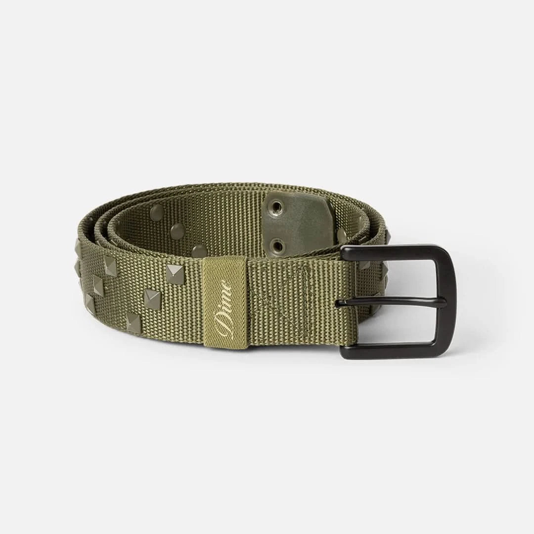 Dime MTL Studded Belt - Army Green