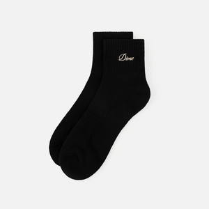 Dime MTL Two Pack Ankle Socks in Black