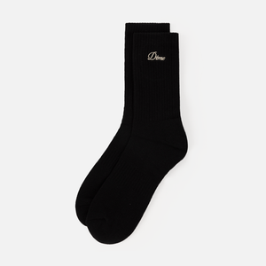 Dime MTL Two Pack Crew Socks in Black