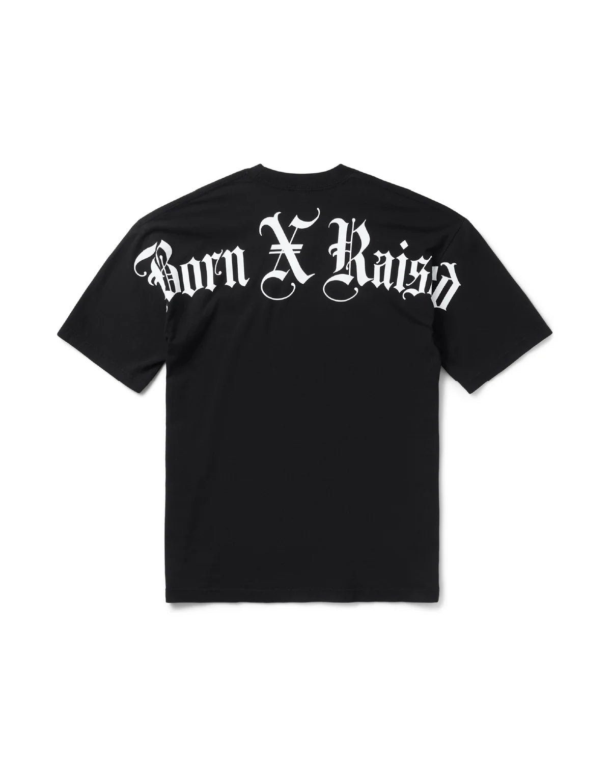 Born X Raised Blackletter Jumbo Arch Tee - Black
