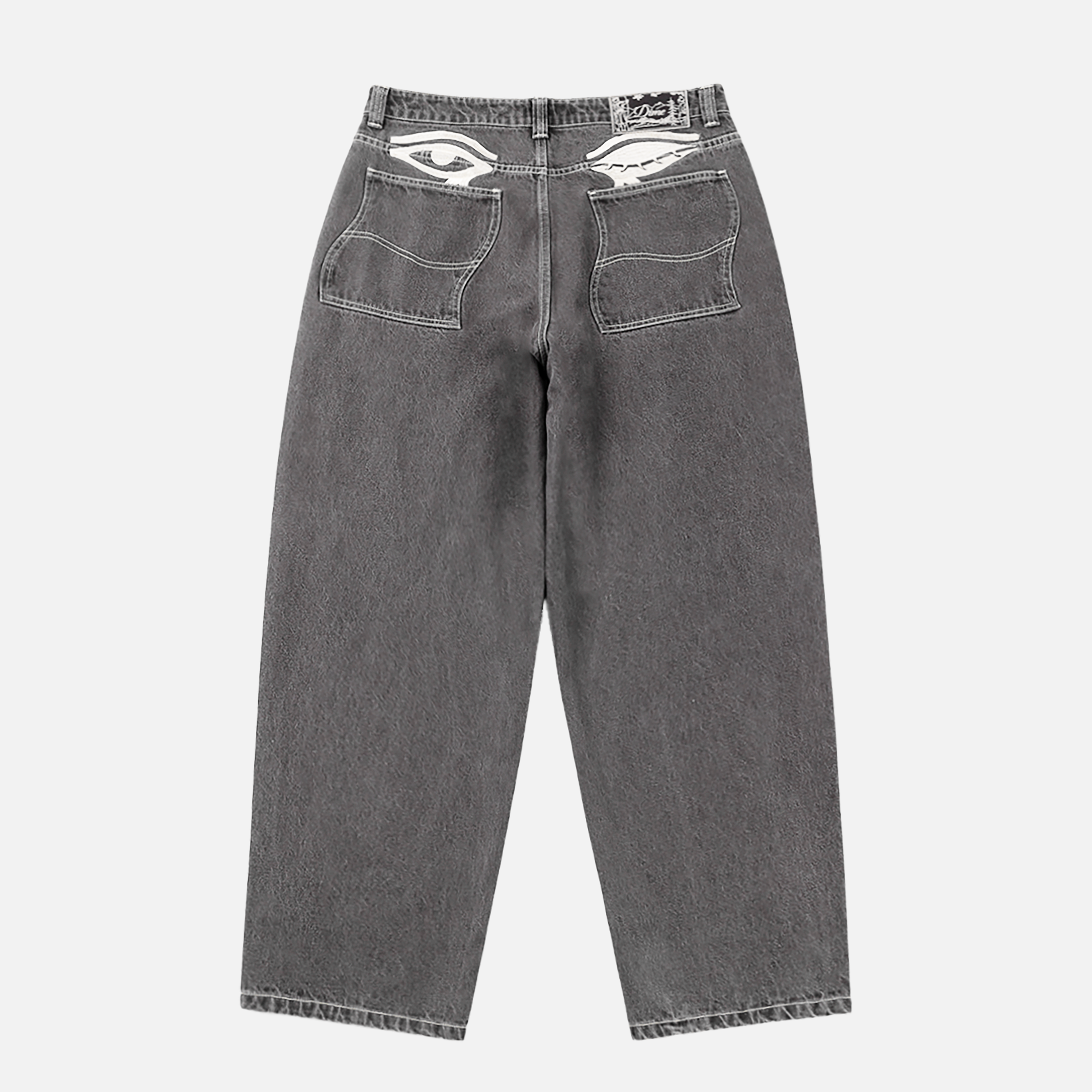 Dime MTL Baggy Wink Denim Pants Faded Black — product shot