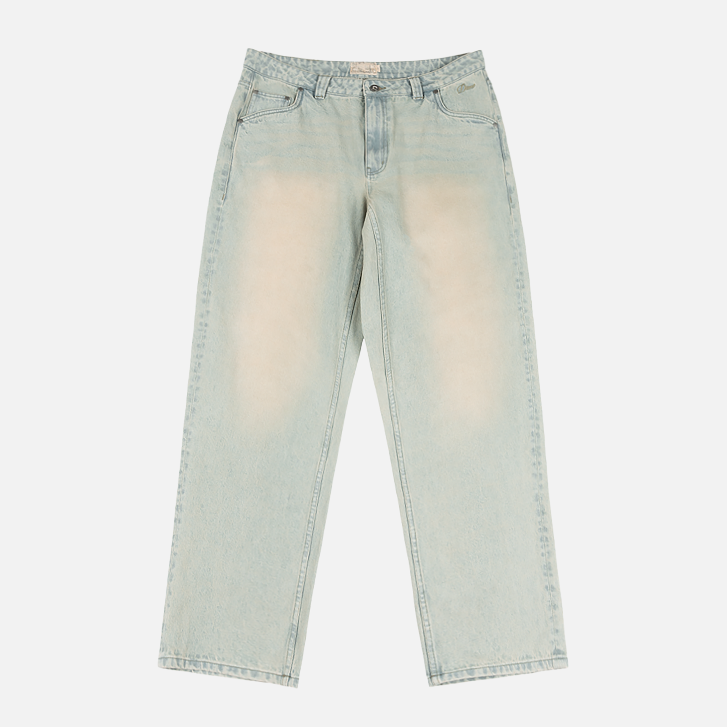 Dime MTL Relaxed Denim Pants Sandblasted Sky Blue — product shot
