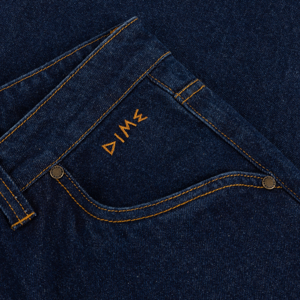 Dime MTL Baggy Wink Denim Pants Indigo — detail