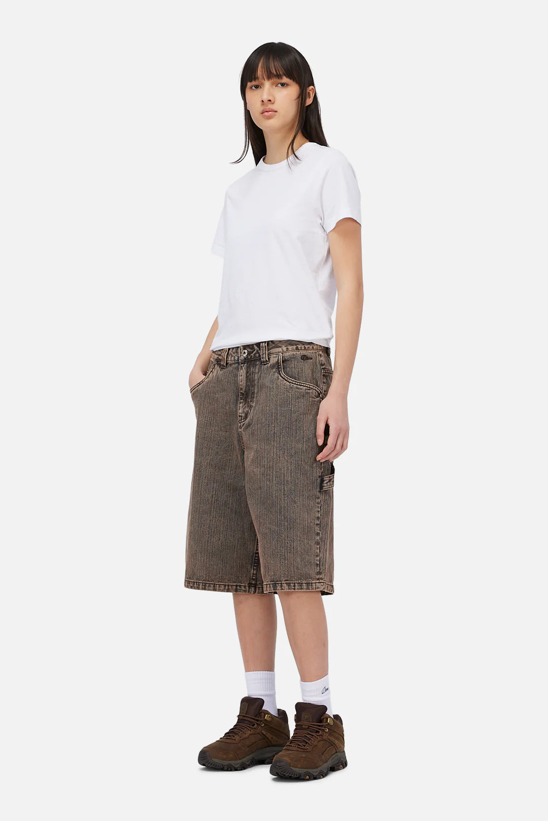 Dime MTL Denim Shorts Premium Brown