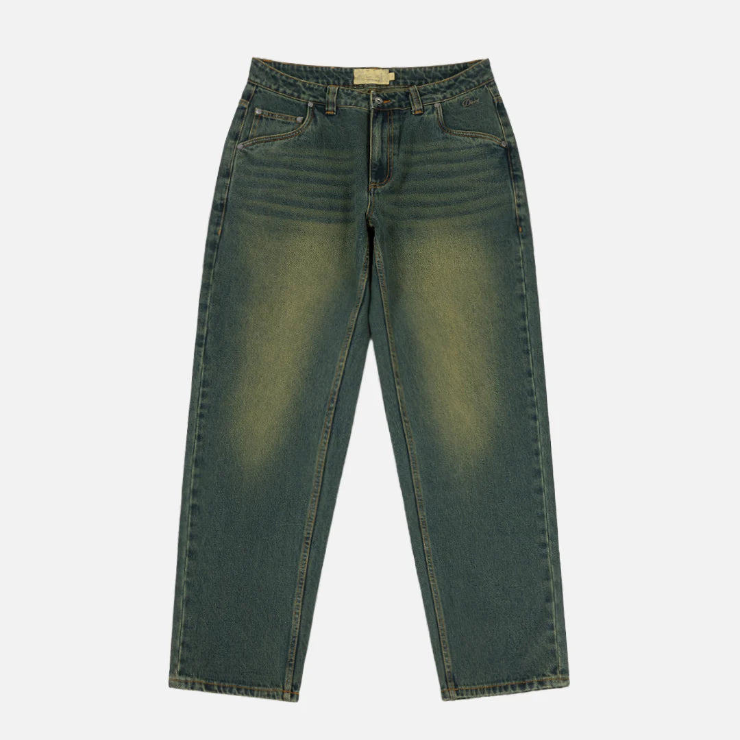Dime MTL Relaxed Denim Pants Sandblasted Pine | Gallery Streetwear