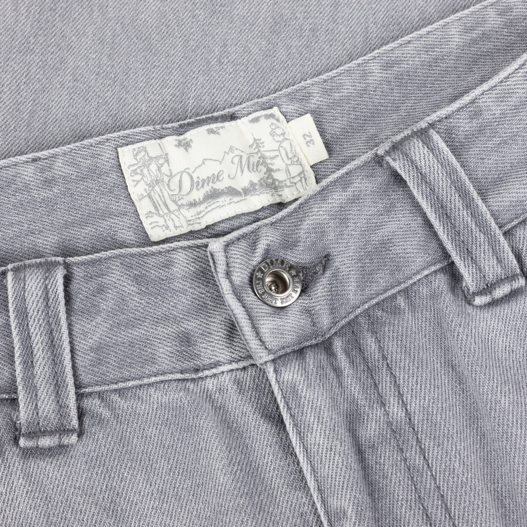 Dime MTL Straight Denim Pants Grey Washed Denim