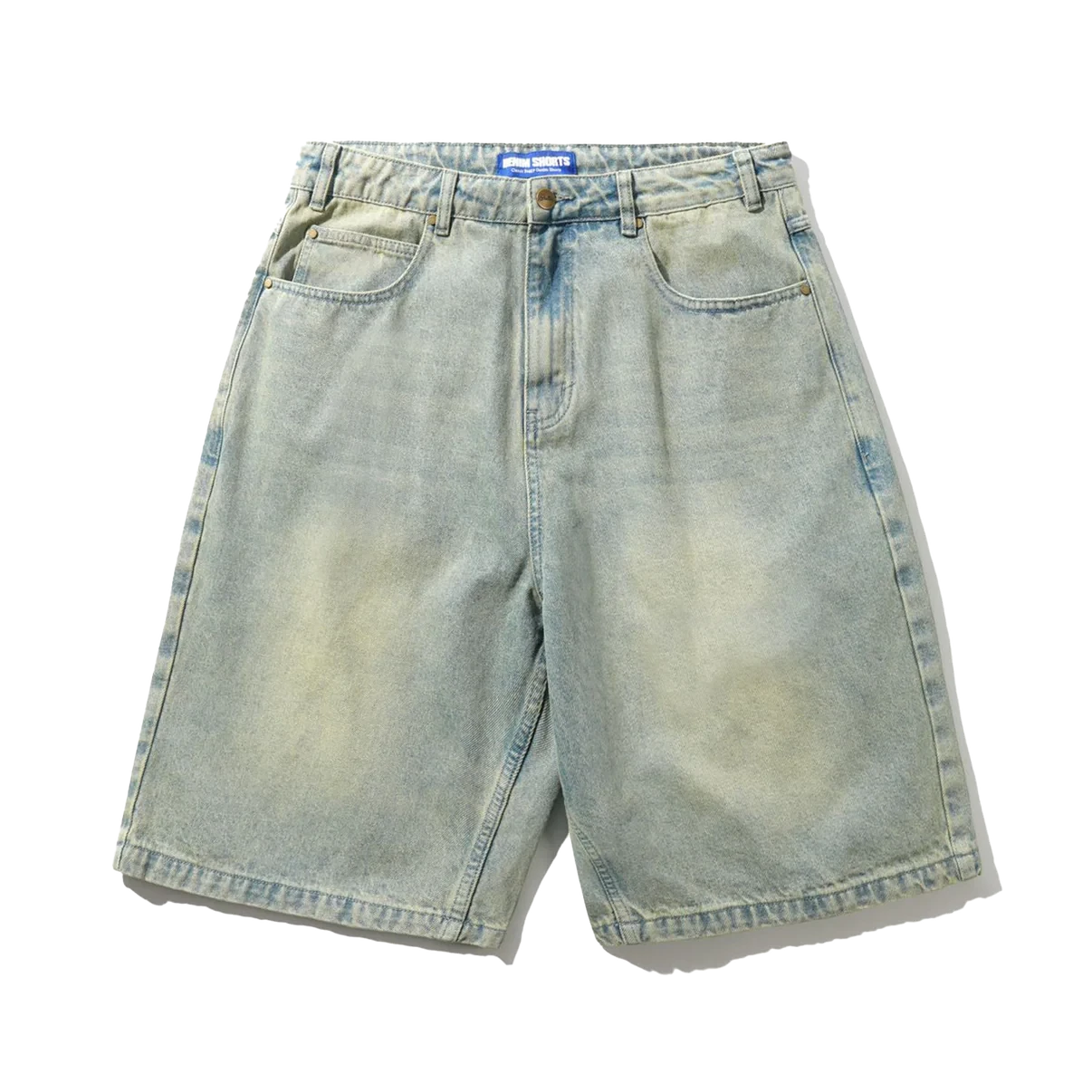 Butter Goods Scorpion Stitch Denim Shorts Blue