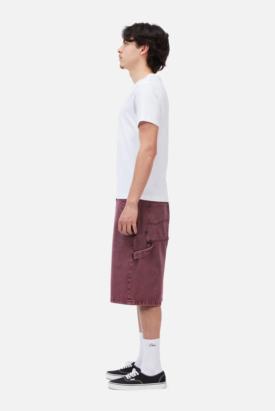 Dime MTL Classic Denim Shorts Wine Wash