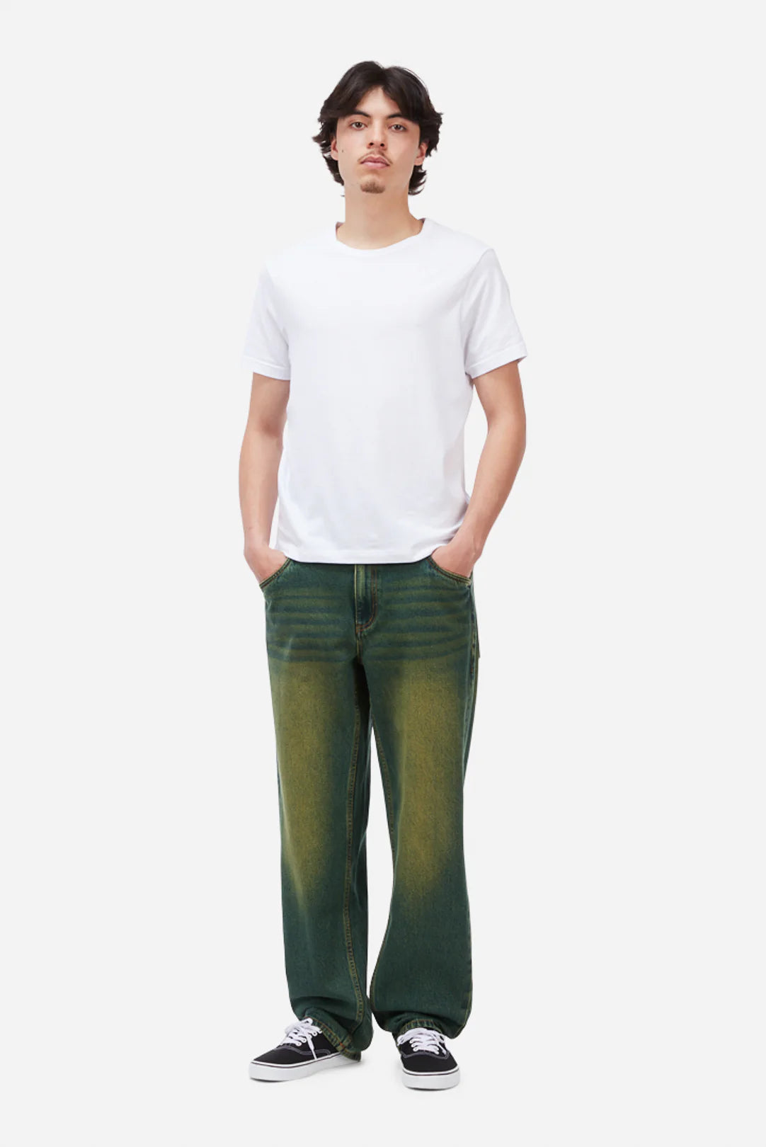 Dime MTL Relaxed Denim Pants Sandblasted Pine