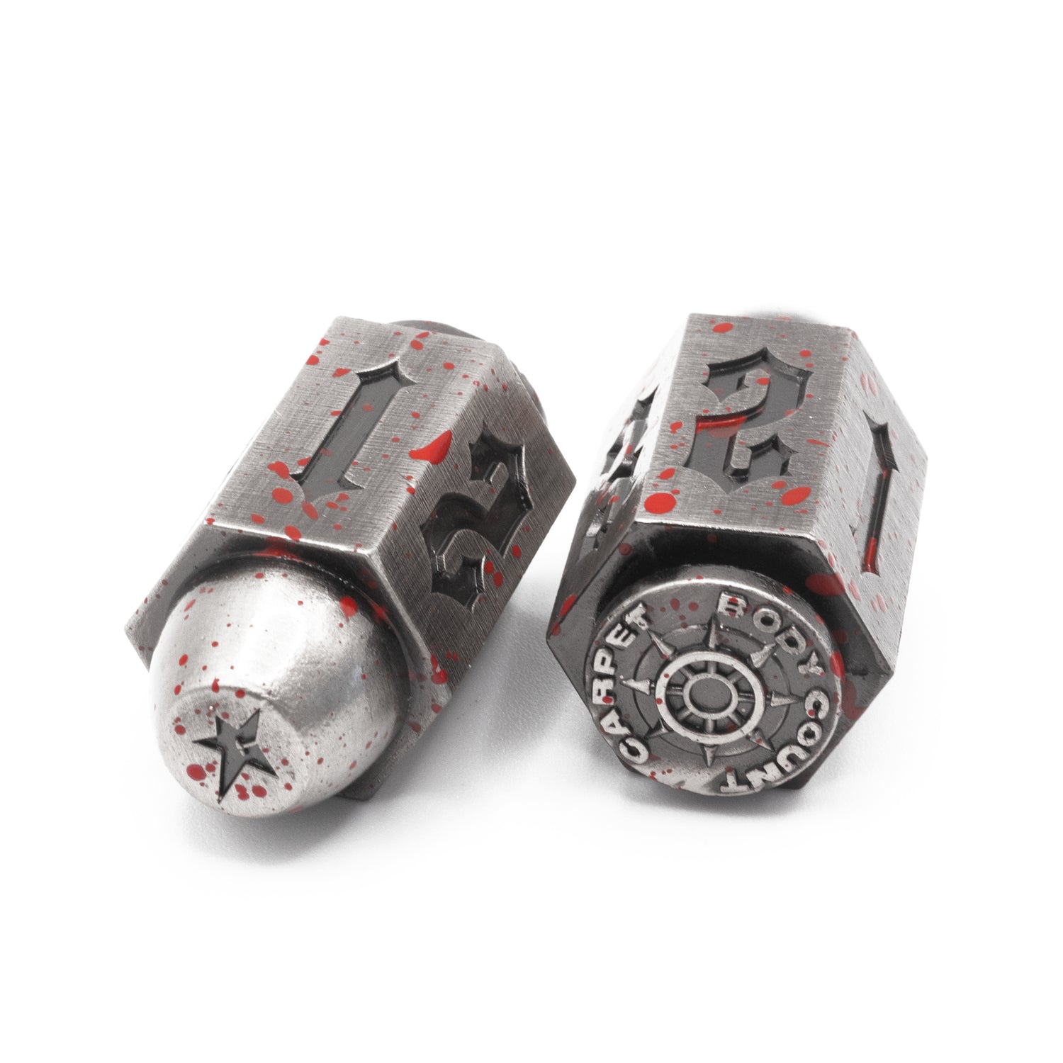 Carpet Company Body Count Bullet Dice — Silver