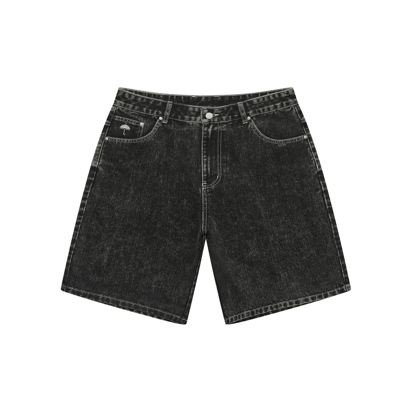 Helas Dieu Grec Jean Shorts Washed Black