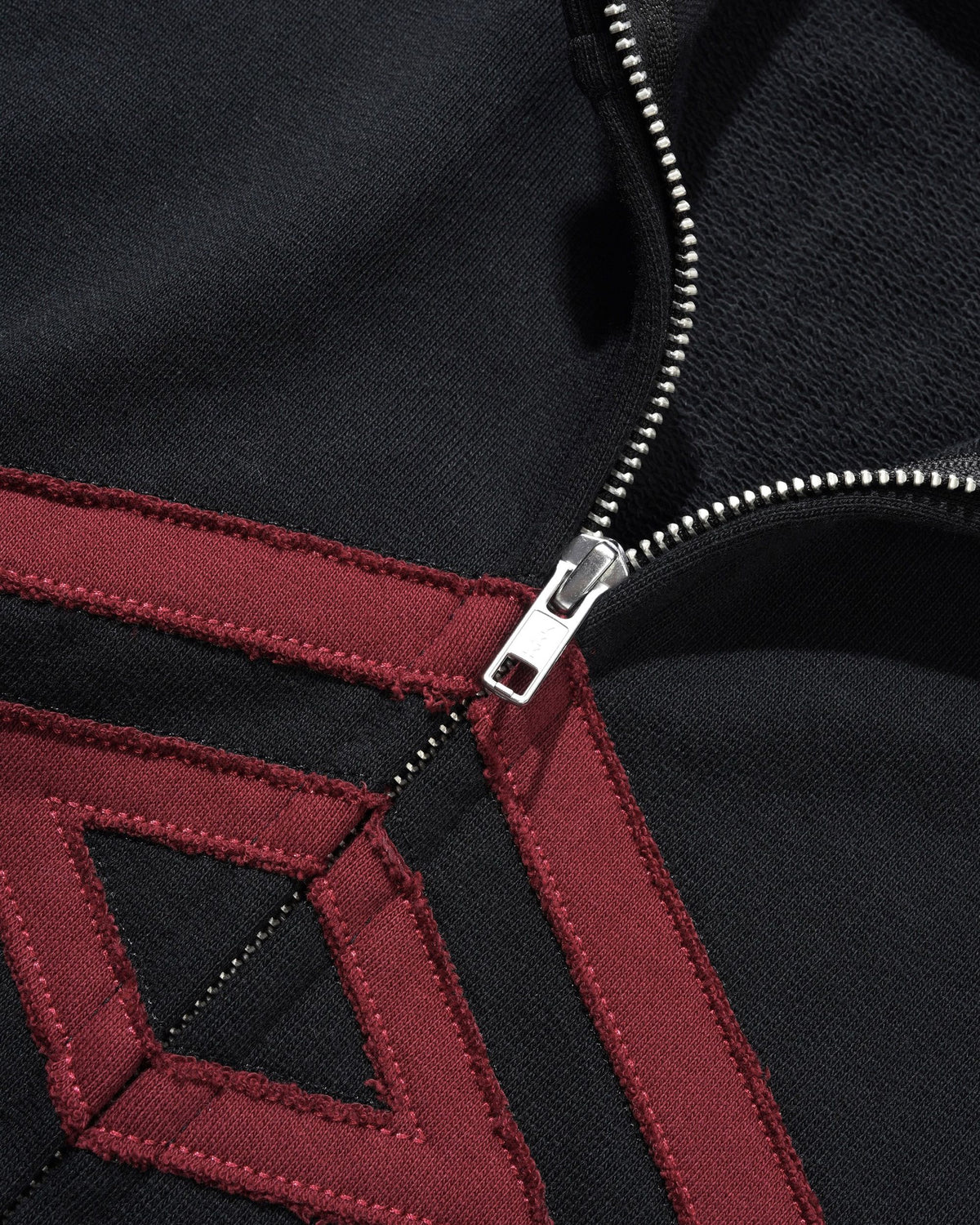 Butter Goods x Umbro Diamond Fleece Zip-Thru Jacket Black — product shot