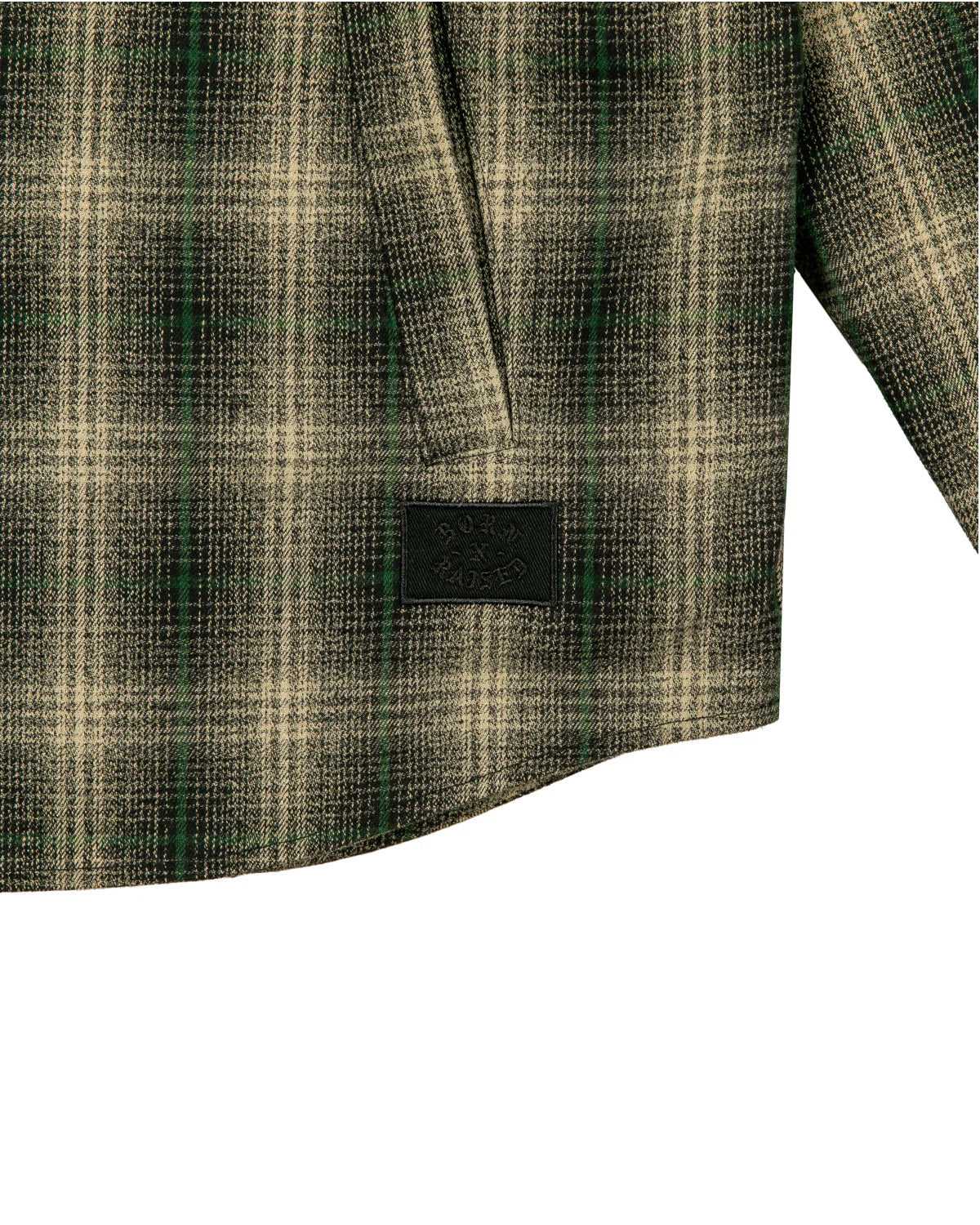 Born X Raised Oversized Flannel Shirt Jacket