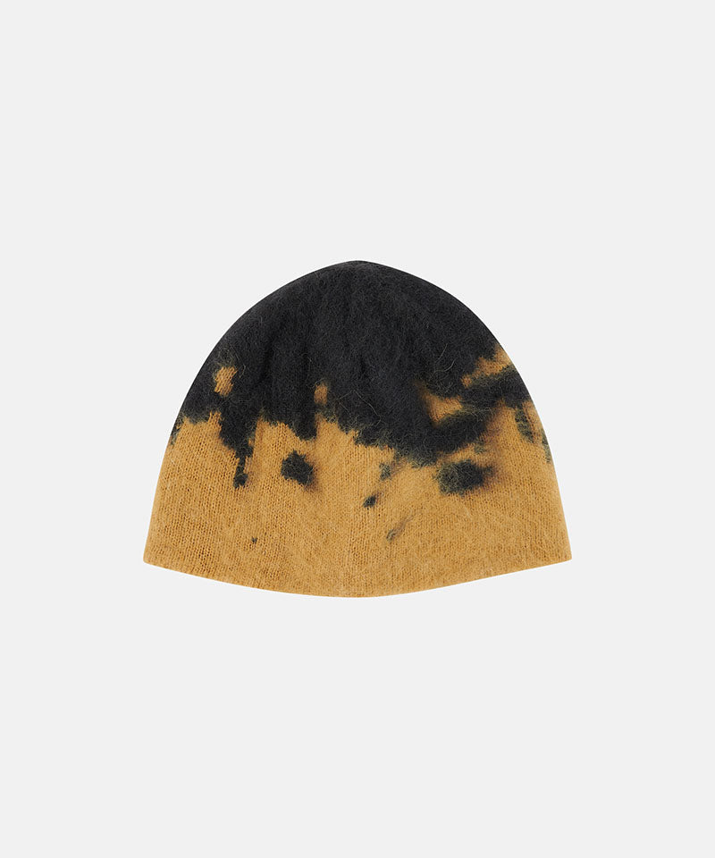 Gramicci Mohair Splatter Beanie in Saffron Splatter, product shot