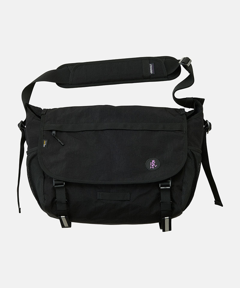 Gramicci Messenger Bag in Black, front view
