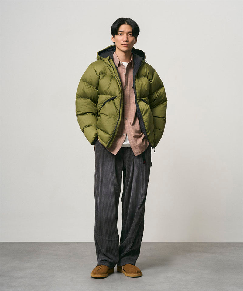 Gramicci Big Wale Carpenter Pant in Carbon, on model